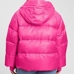 Relaxed heavyweight cropped puffer jacket
